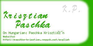 krisztian paschka business card